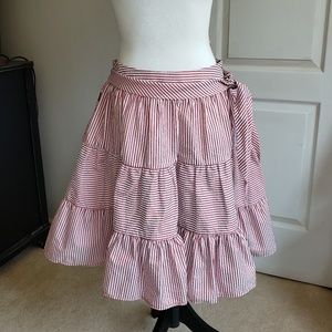 Moschino Jeans red and white skirt